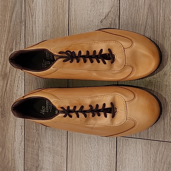 ALLEN EDMONDS Mitchell Cognac Tan Leather Sz 10 D‎ Mens Comfort Casual Shoes - Picture 2 of 9